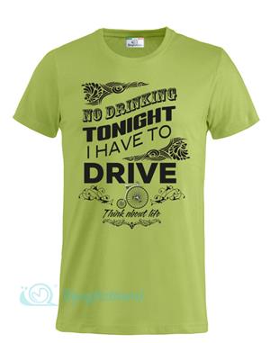 Magliettami T-shirt No Drink verde