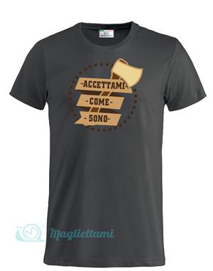 Magliettami T-shirt Accettami Nera
