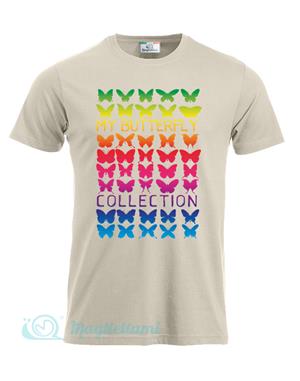 Magliettami T-shirt butterfly kaki