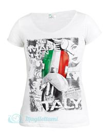 Magliettami T-shirt Made in Italybianco donna