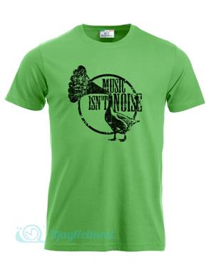 Magliettami T-shirt music verde prato