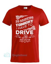 Magliettami T-shirt No Drink rosso