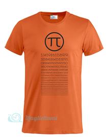 Magliettami T-shirt pi greco arancione