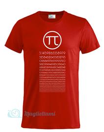 Magliettami T-shirt pi greco rosso