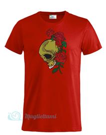Magliettami T-shirt skull rosso