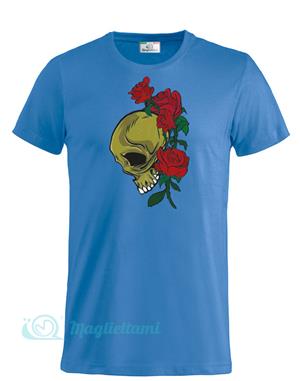 Magliettami T-shirt skull royal